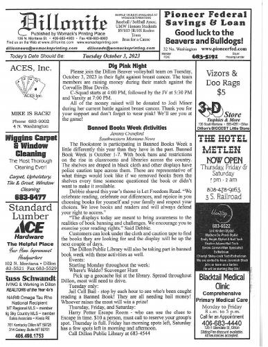 Tuesday, October 3, 2023