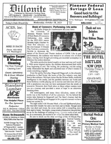Wednesday, October 18, 2023