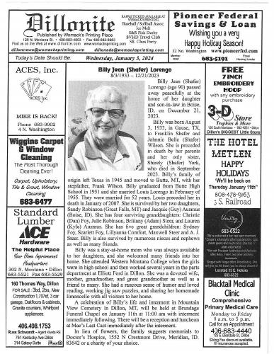 Wednesday, January 3, 2024