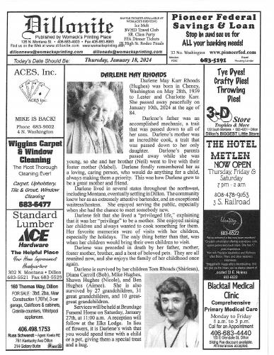 Thursday, January 18, 2024