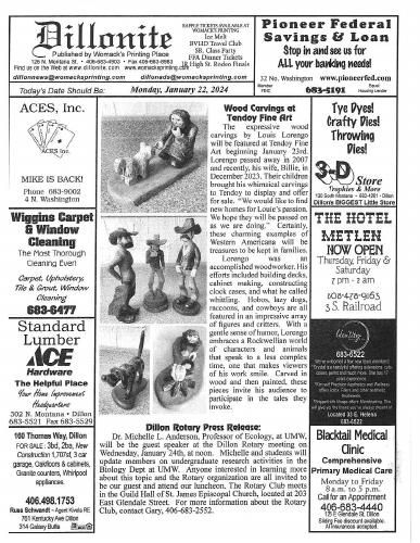 Monday, January 22, 2024