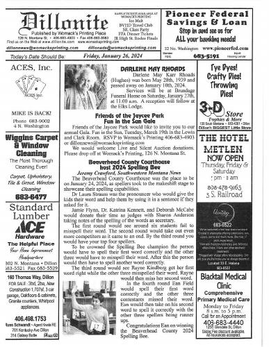 Friday, January 26, 2024