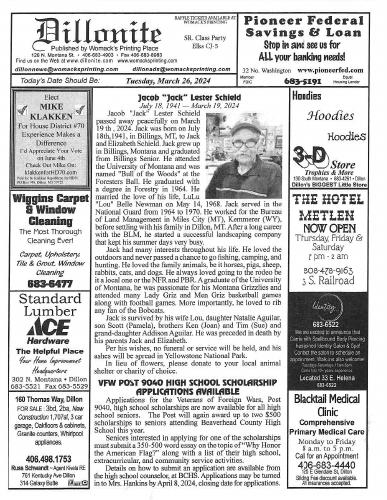 Tuesday, March 26, 2024
