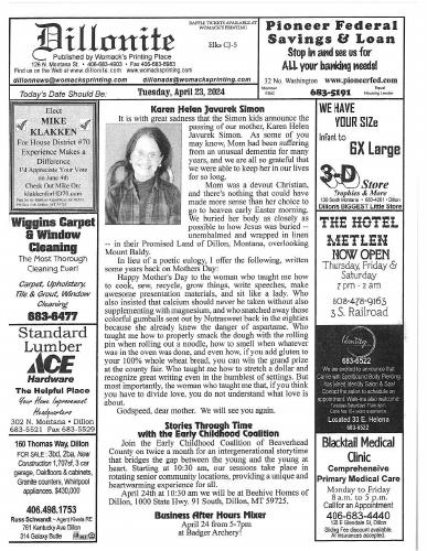 Tuesday, April 23, 2024