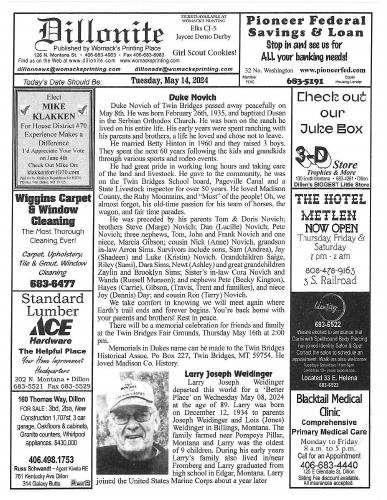 Tuesday, May 14, 2024