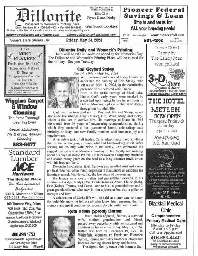 Friday, May 24, 2024