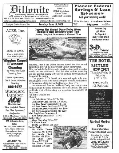 Tuesday, June 11, 2024