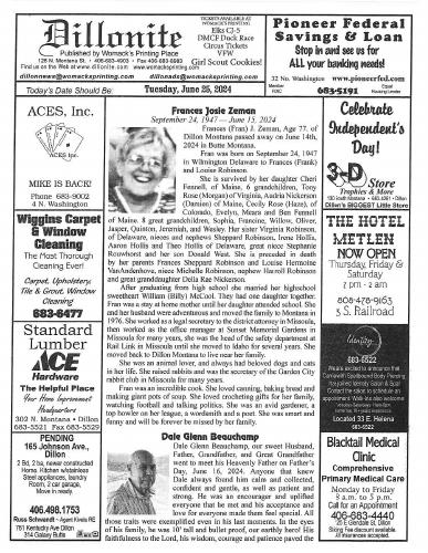 Tuesday, June 25, 2024