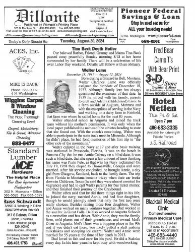 Tuesday, August 20, 2024