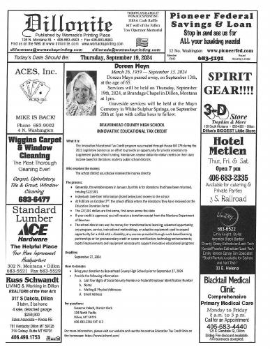 Thursday, September 19, 2024