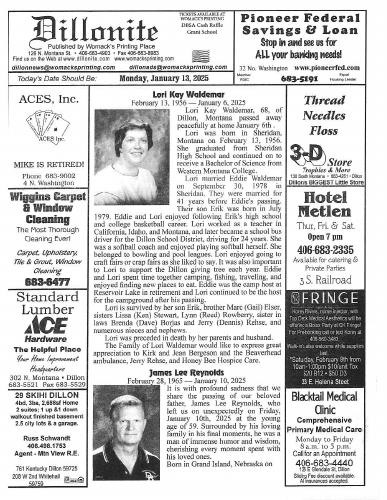 Monday, January 13, 2025