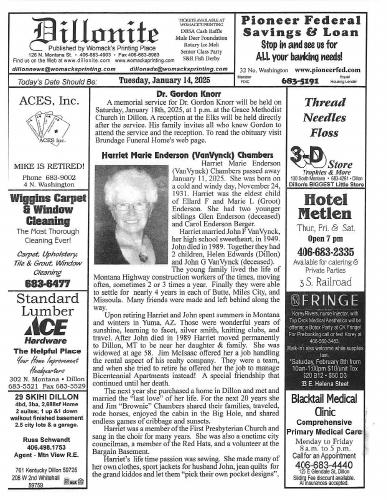 Tuesday, January 14, 2025
