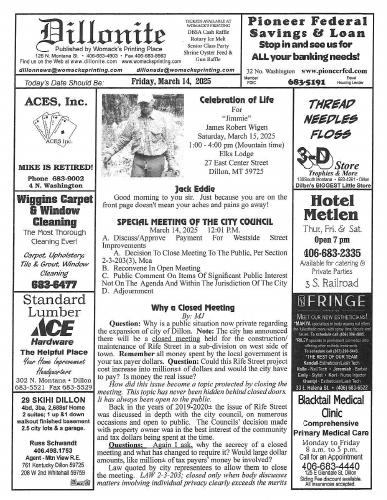 Friday, March 14, 2025