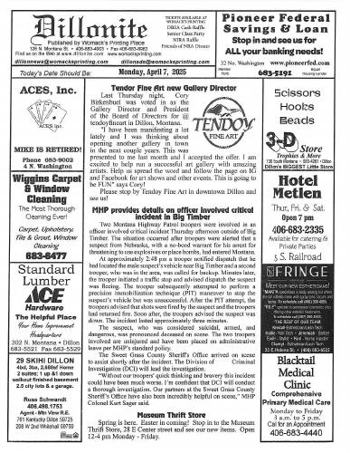 Monday, April 7, 2025