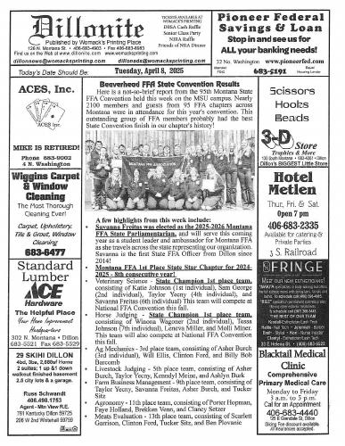 Tuesday, April 8, 2025