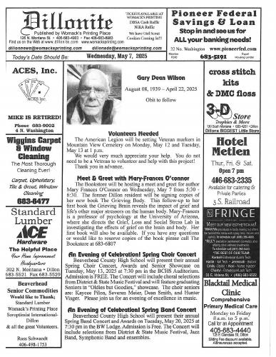 Wednesday, May 7, 2025