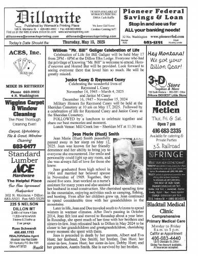 Thursday, May 15, 2025