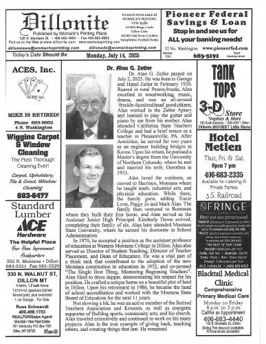 Monday, July 14, 2025