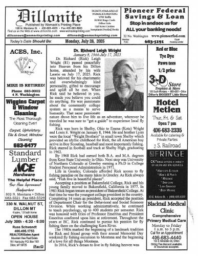 Monday, July 28, 2025