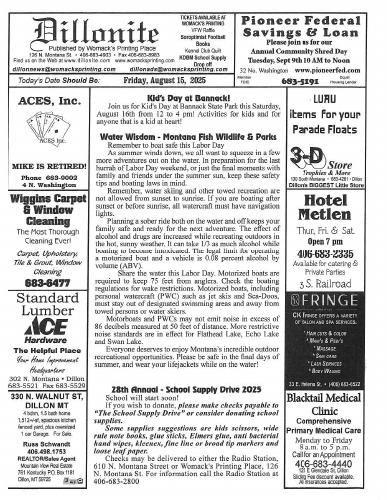 Friday, August 15, 2025