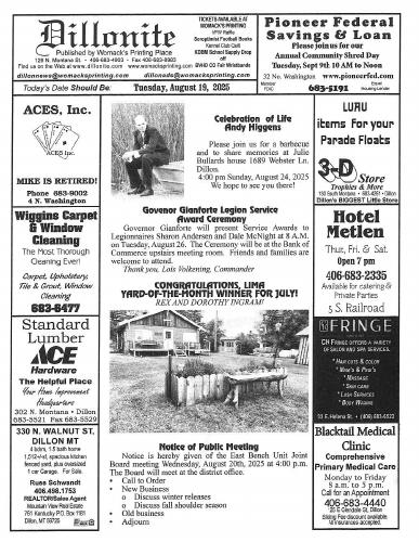 Tuesday, August 19, 2025