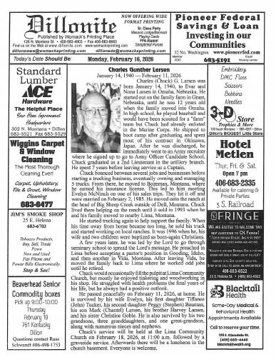 Monday, February 16, 2026