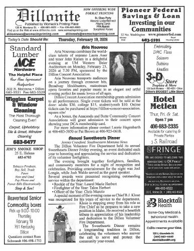 Thursday, February 19, 2026