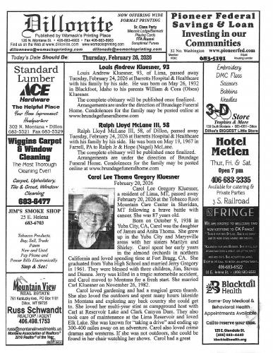 Thursday, February 26, 2026