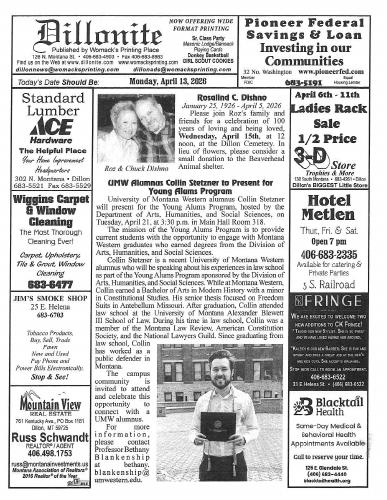 Monday, April 13, 2026