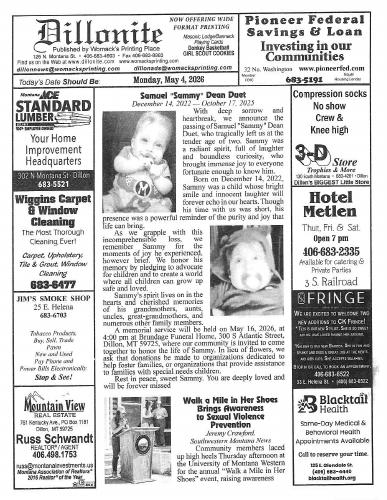 Monday, May 4, 2026