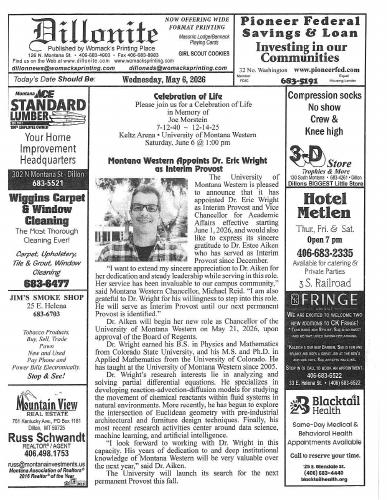 Wednesday, May 6, 2026