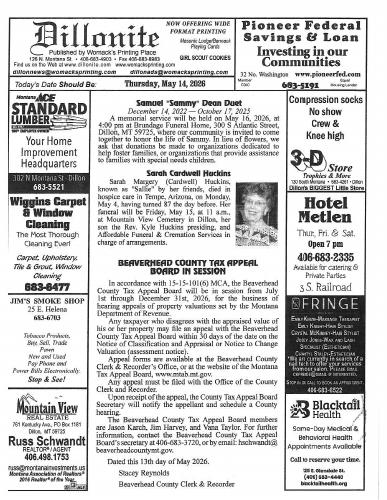 Thursday, May 14, 2026