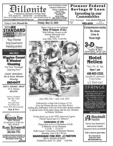 Friday, May 15, 2026