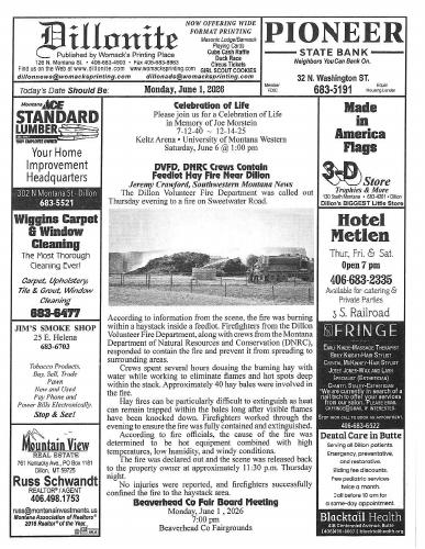 Monday, June 1, 2026
