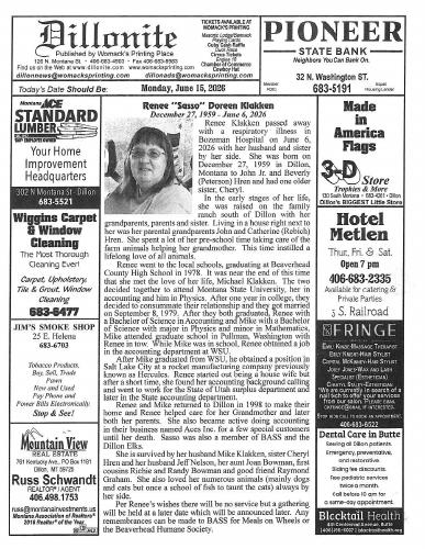 Monday, June 15, 2026