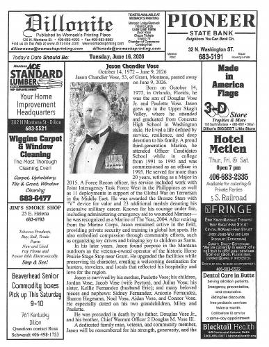 Tuesday, June 16, 2026
