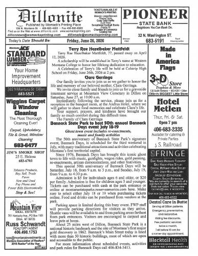 Friday, June 26, 2026