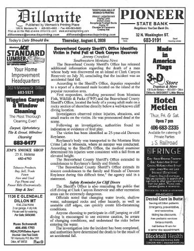 Thursday, August 6, 2026