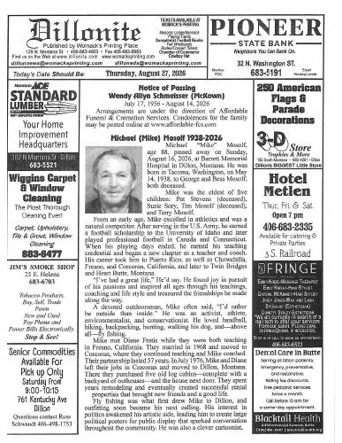 Thursday, August 27, 2026