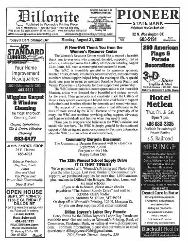 Monday, August 31, 2026
