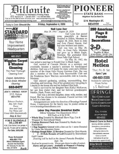 Friday, September 4, 2026