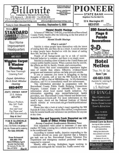 Tuesday, September 8, 2026